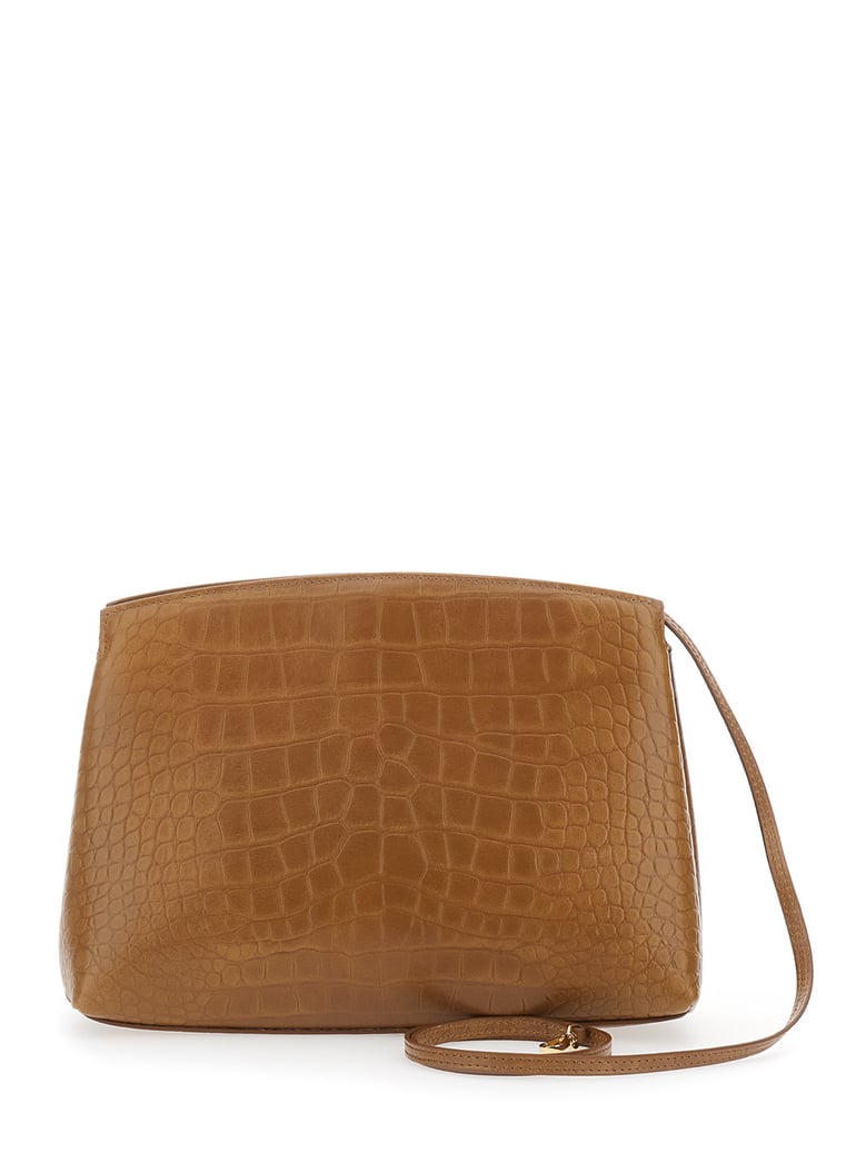 clutch bag suede brown by Selfnex
