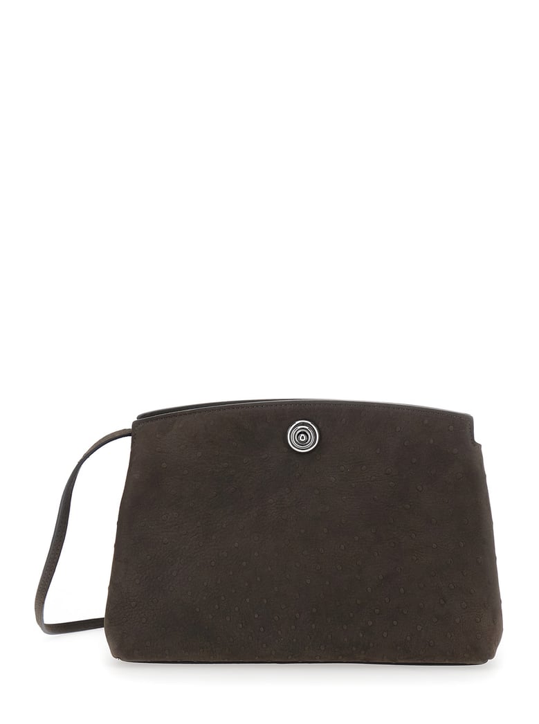 clutch brown leather by Selfnex