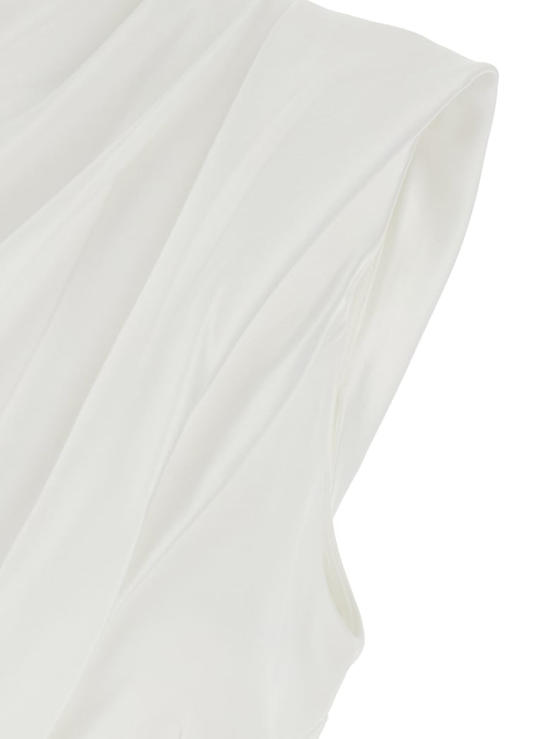 long dress gracie one-shoulder white by Selfnex