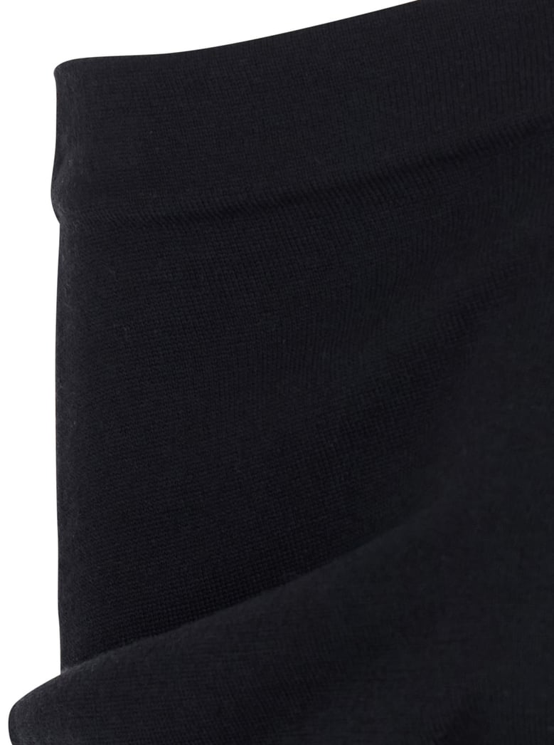 sweater off-shoulder black wool-silk by Selfnex