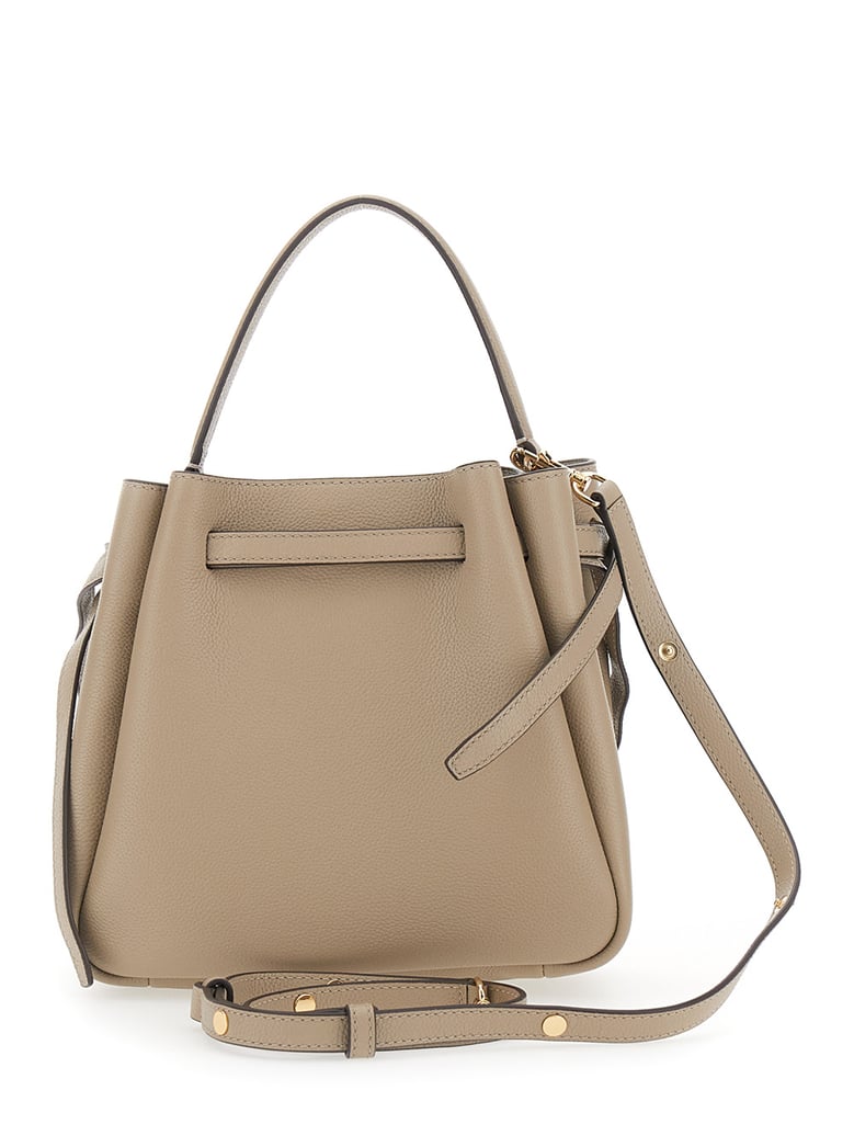 handbag romy bucket white cowhide by Selfnex