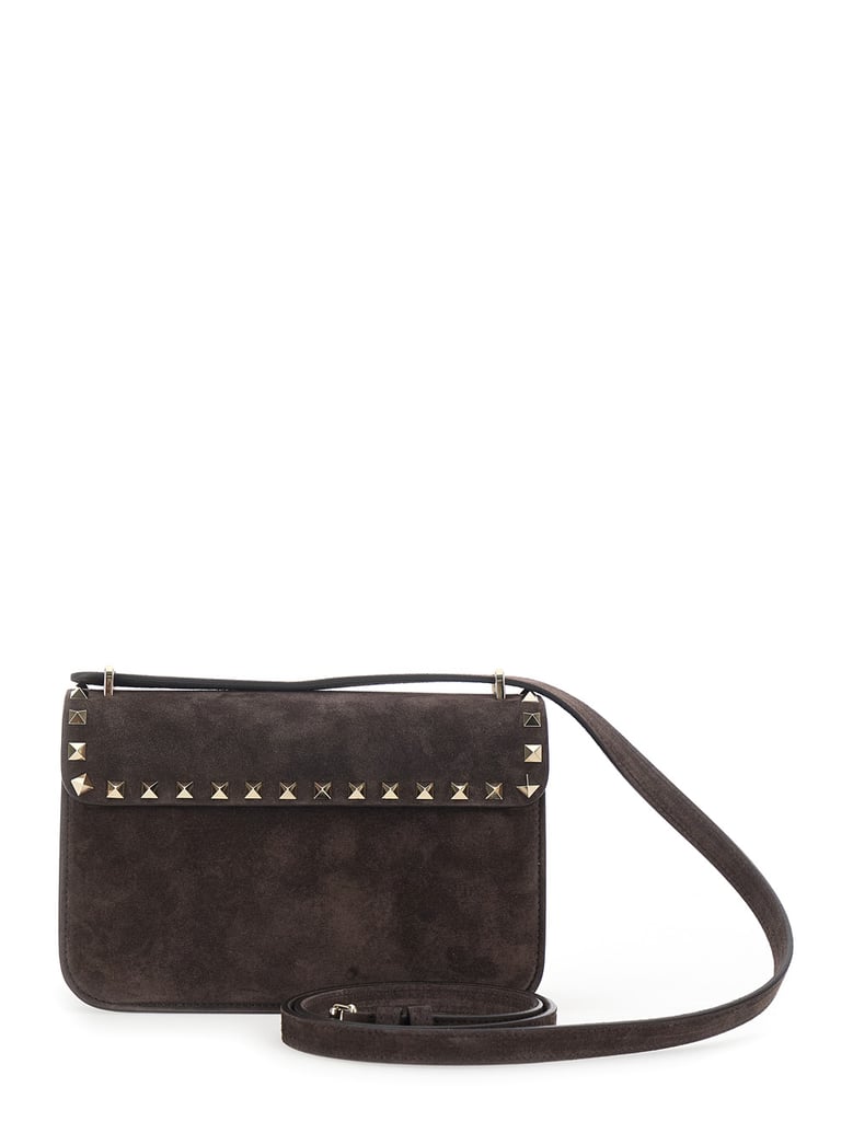 crossbody bag envelope suede brown by Selfnex