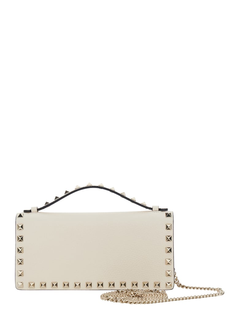 mini leather bag white by Selfnex