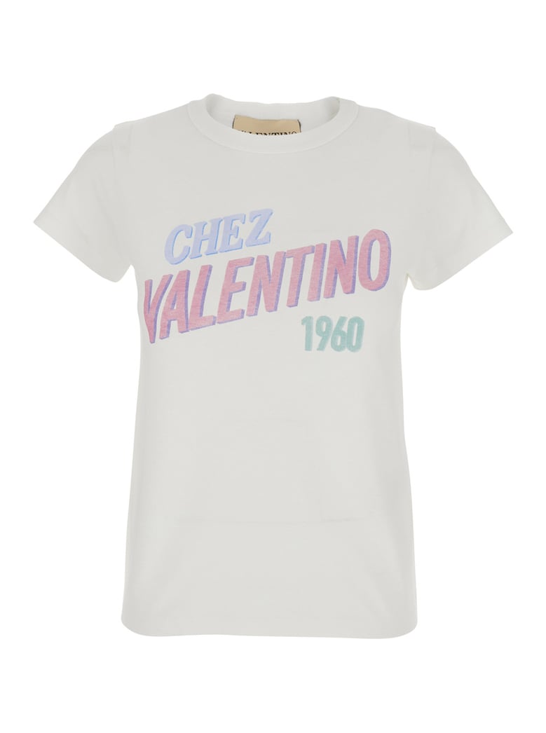 t-shirt with maxi logo, white by Selfnex