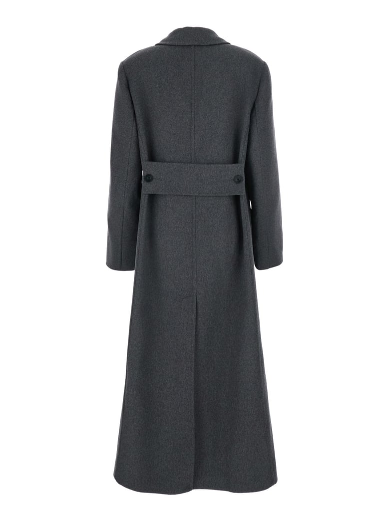 overcoat double-faced grey wool-cashmere by Selfnex