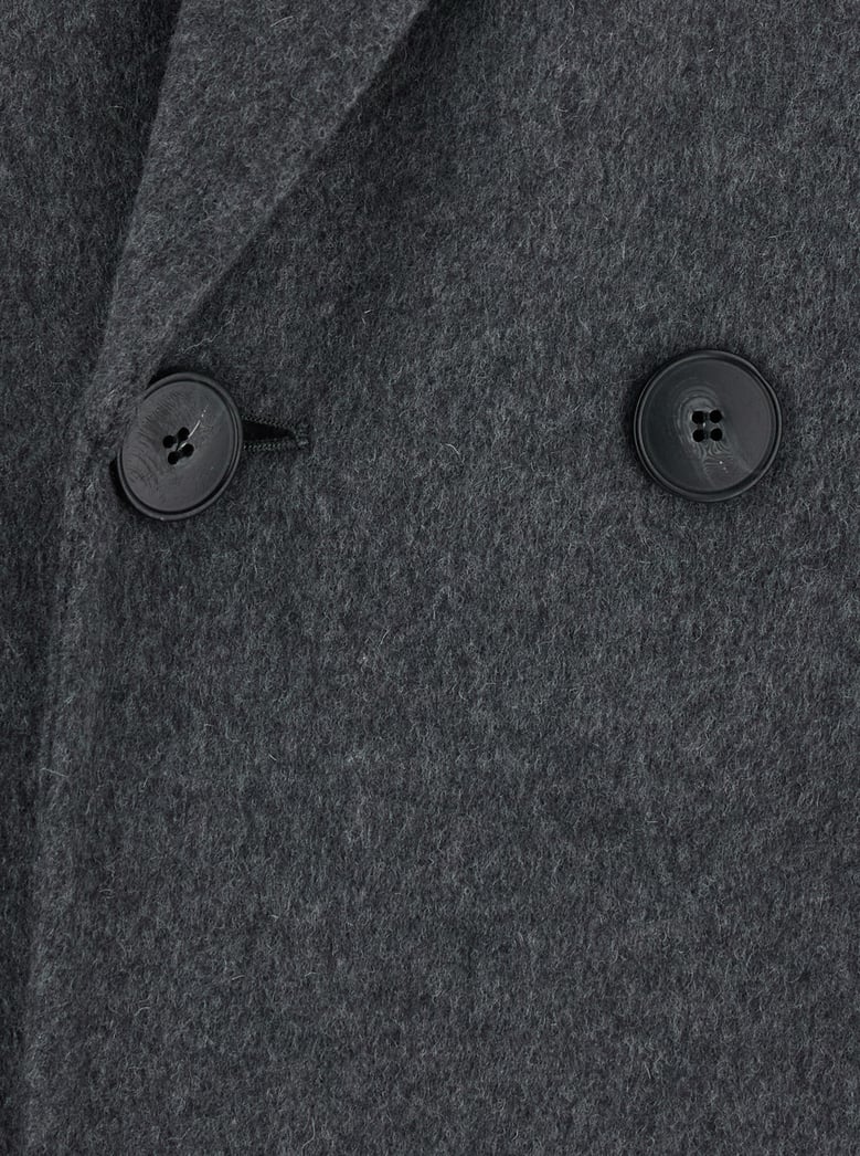 overcoat double-faced grey wool-cashmere by Selfnex