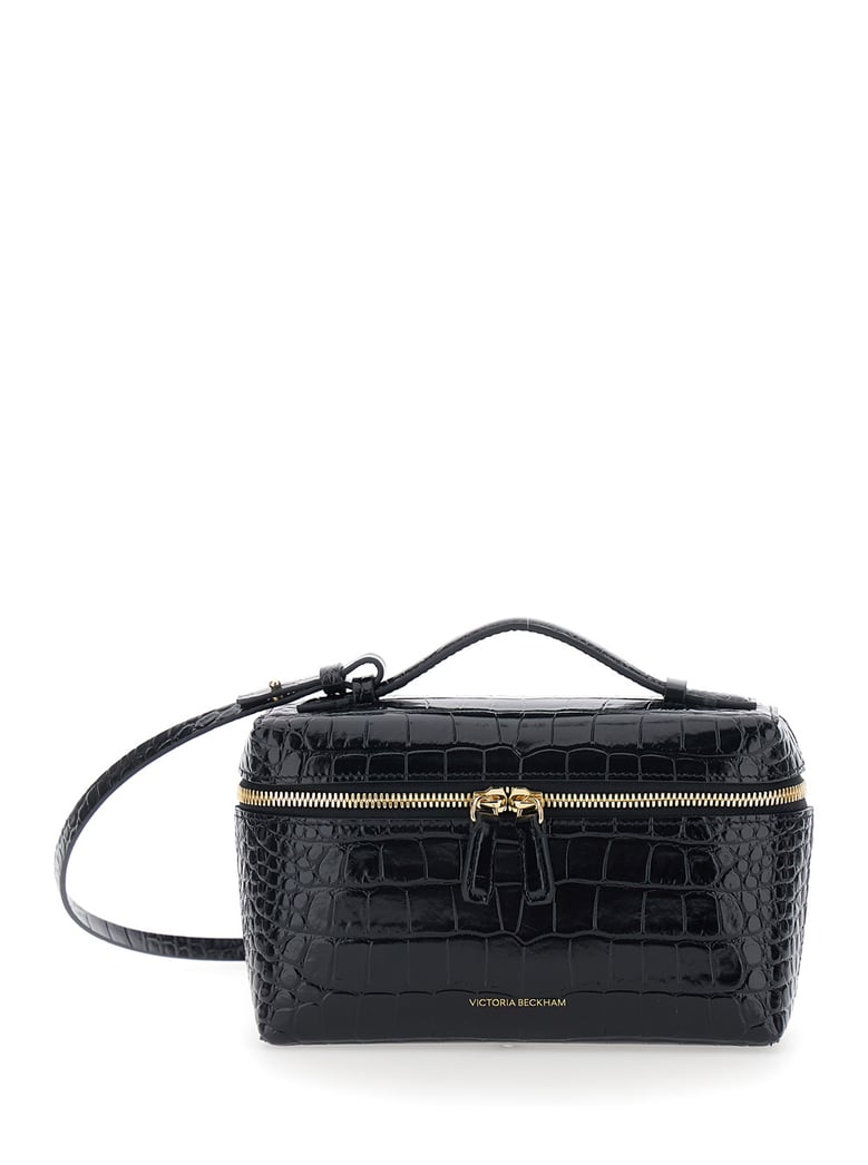 crossbody bag black patent leather by Selfnex