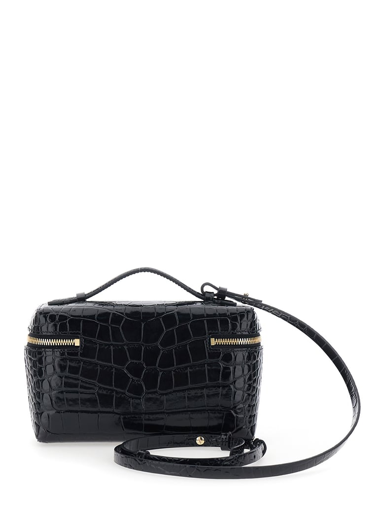 crossbody bag black patent leather by Selfnex