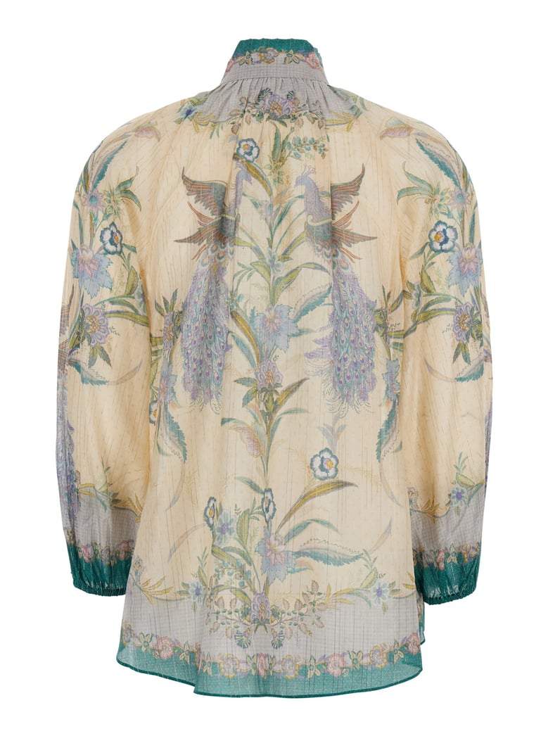 blouse indra multicolour silk blend by Selfnex