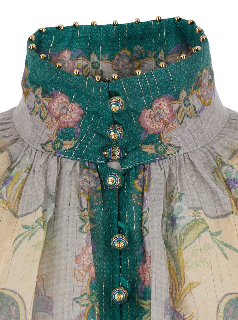 blouse indra multicolour silk blend by Selfnex