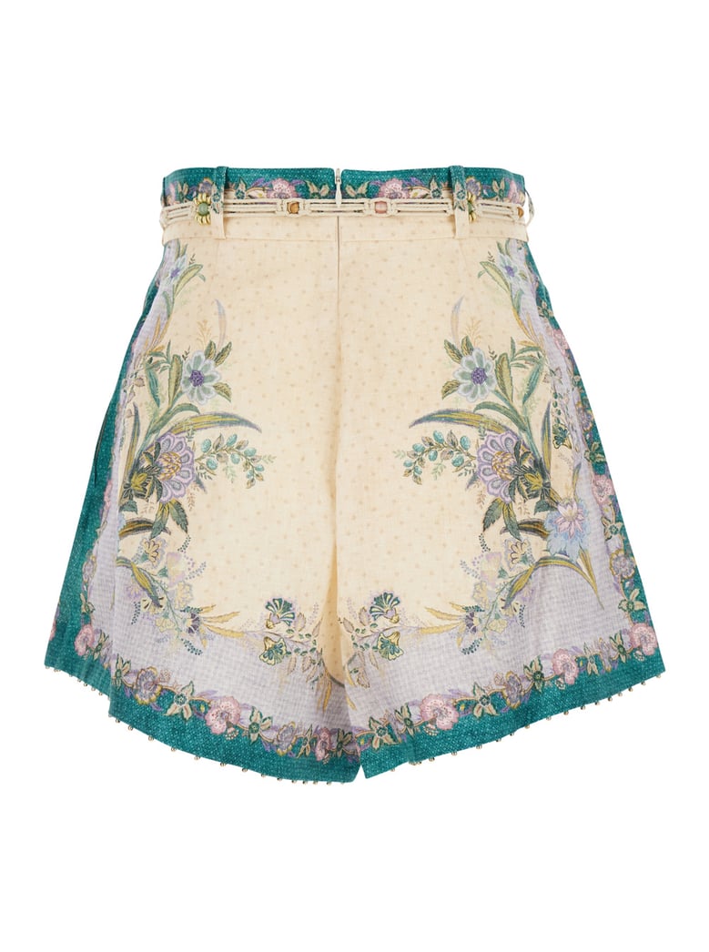 shorts indra multicolour linen by Selfnex