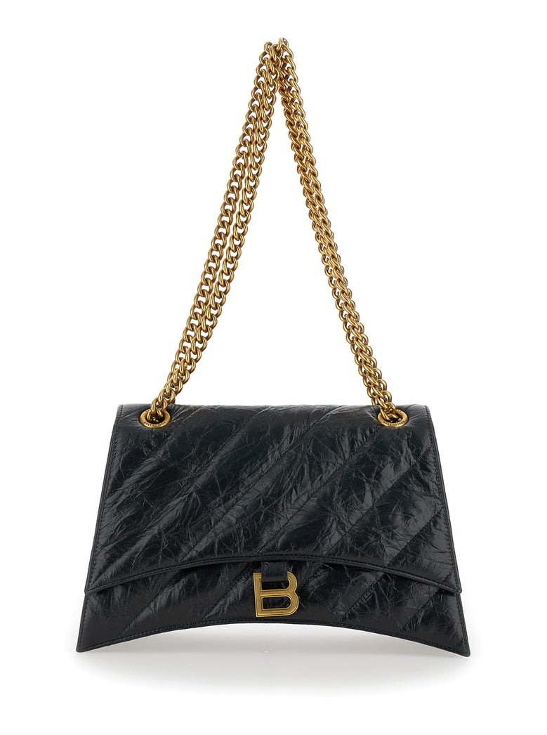 crush m black crossbody bag with b logo by Selfnex