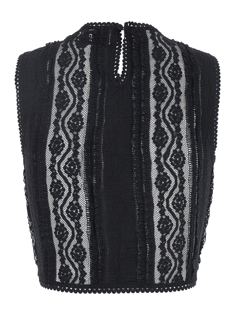 black top with embroidery details by Selfnex