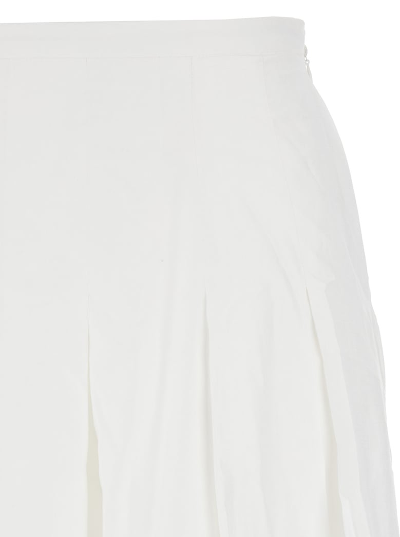 white skirt with balloon design by Selfnex