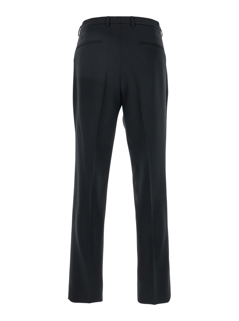 black tailored pants with gg logo by Selfnex