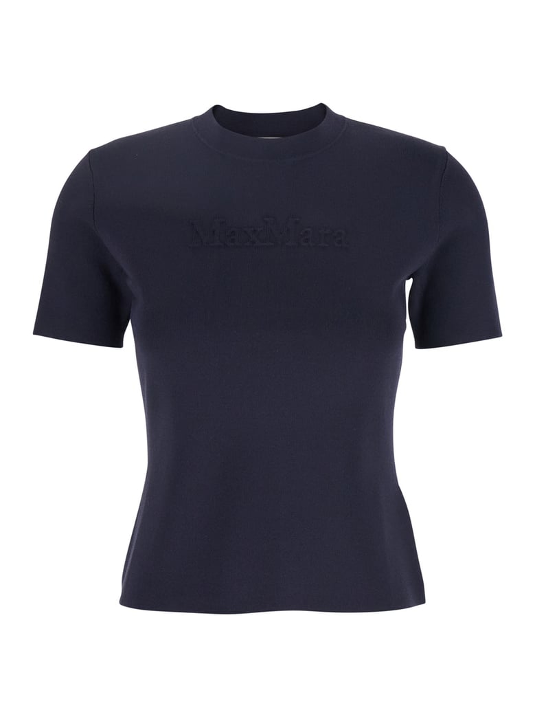 blue crewneck t-shirt with logo by Selfnex