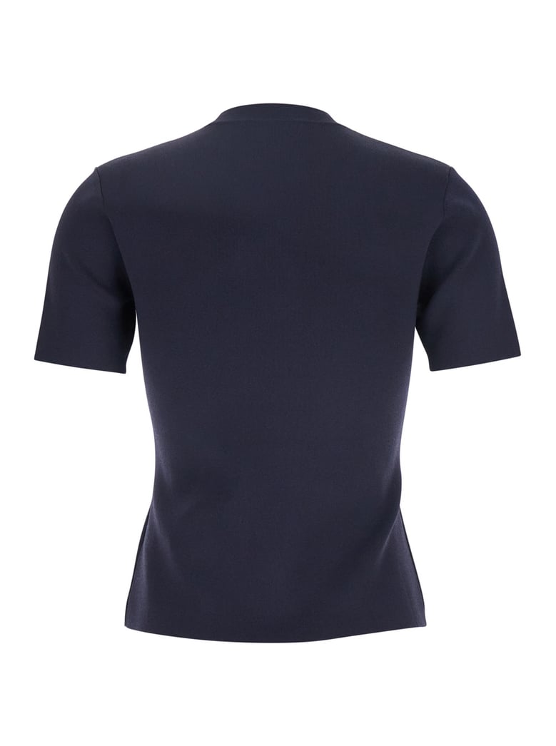 blue crewneck t-shirt with logo by Selfnex