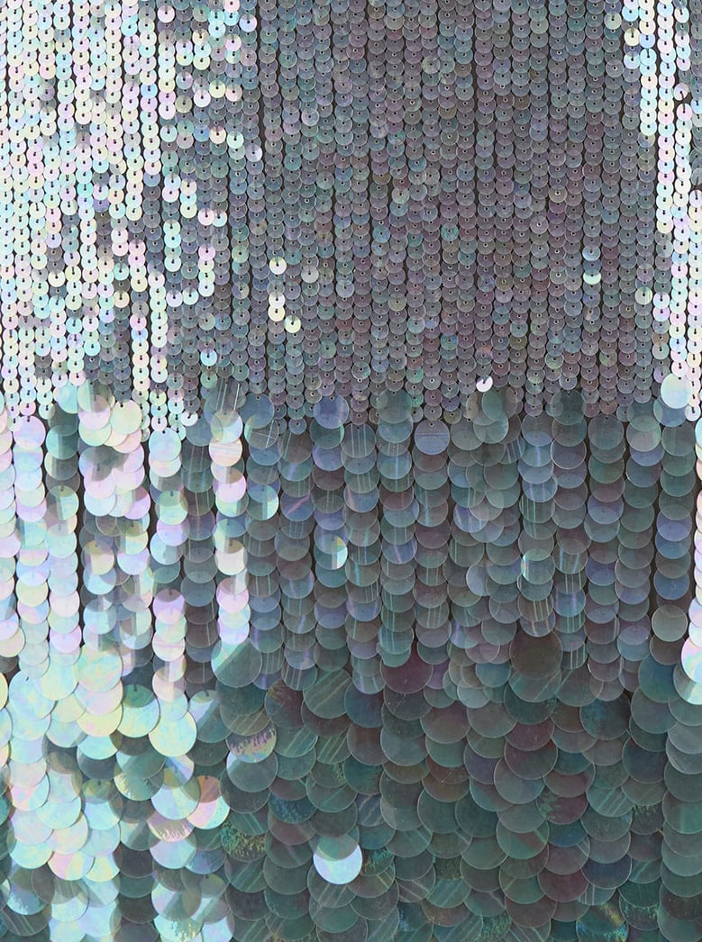 mini grey dress with multicolor sequins by Selfnex