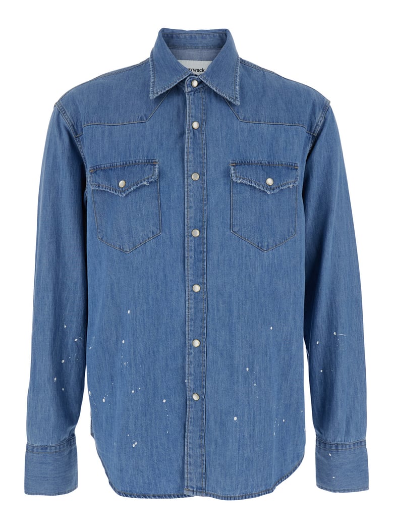 shirt light blue denim by Selfnex