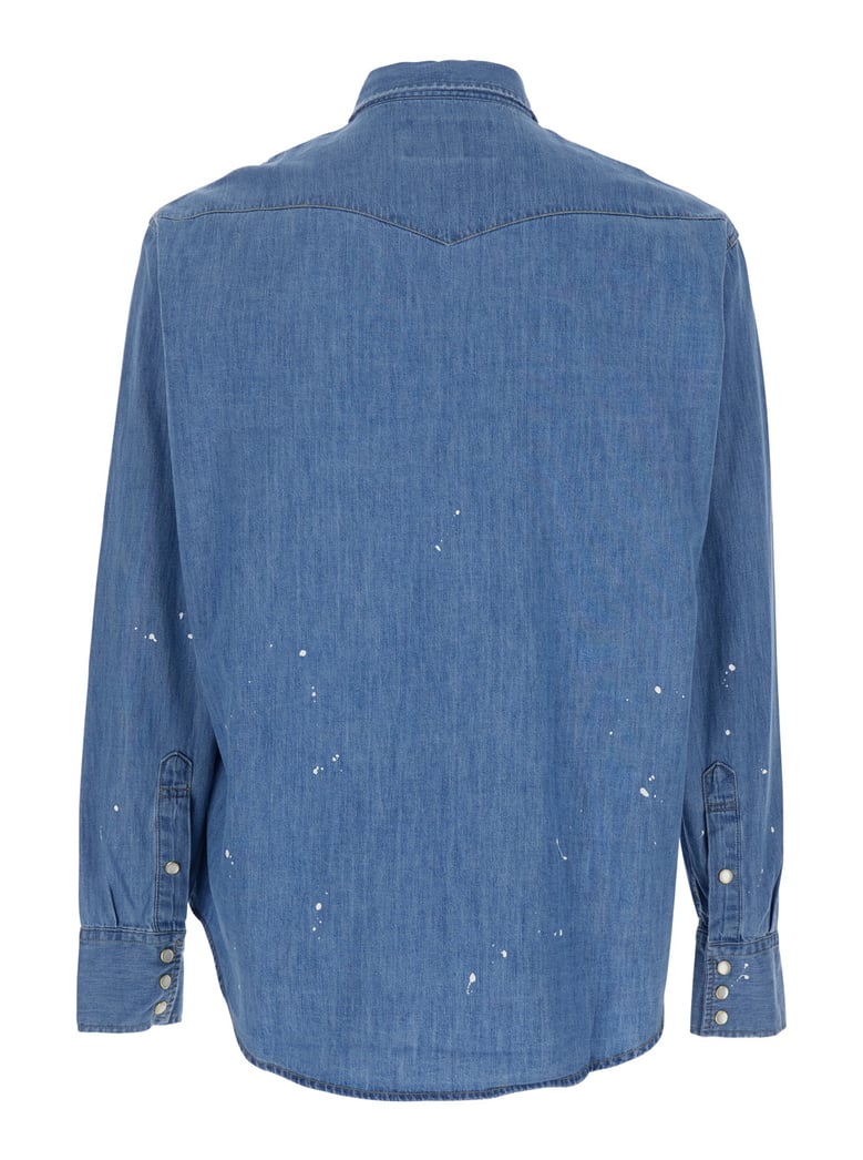 shirt light blue denim by Selfnex