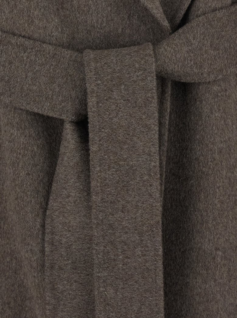 coat "luna" brown wool by Selfnex