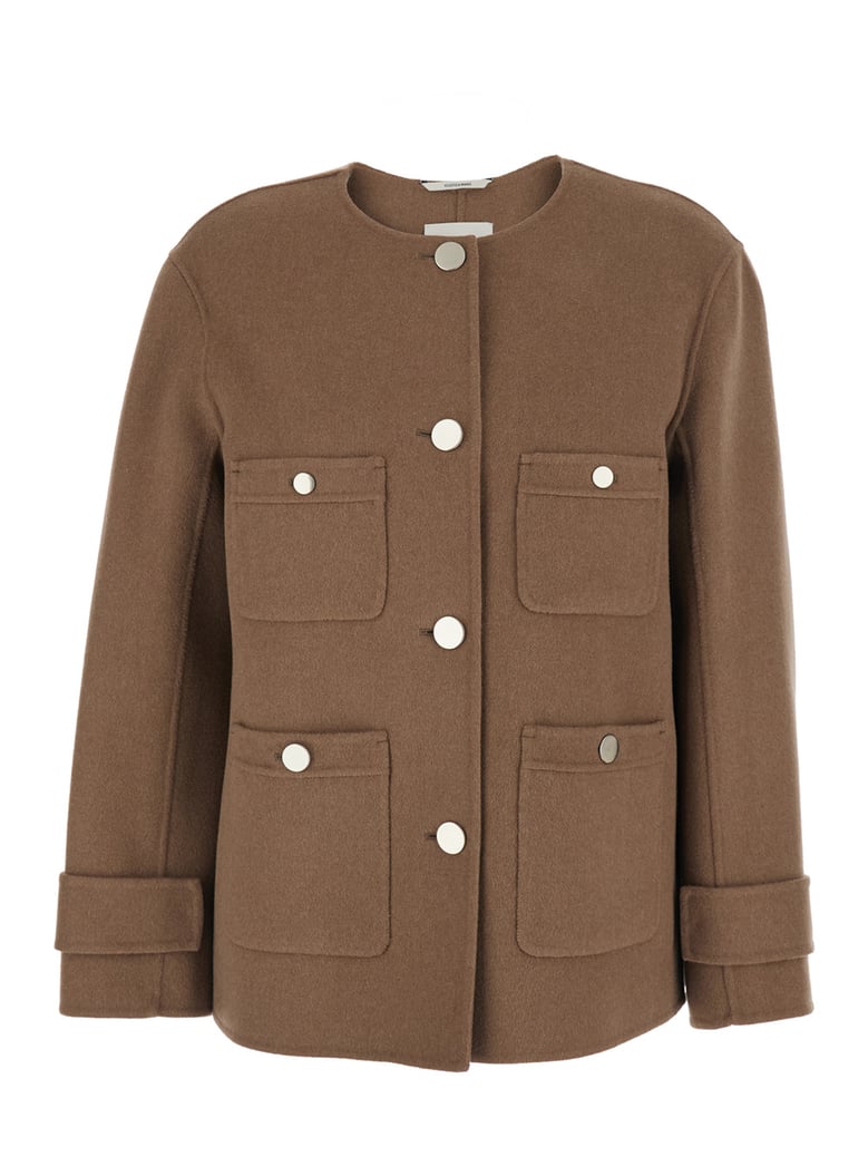 jacket alba brown wool by Selfnex