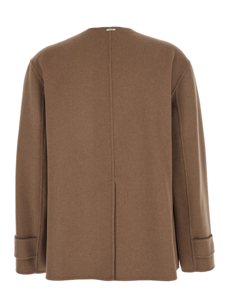 jacket alba brown wool by Selfnex