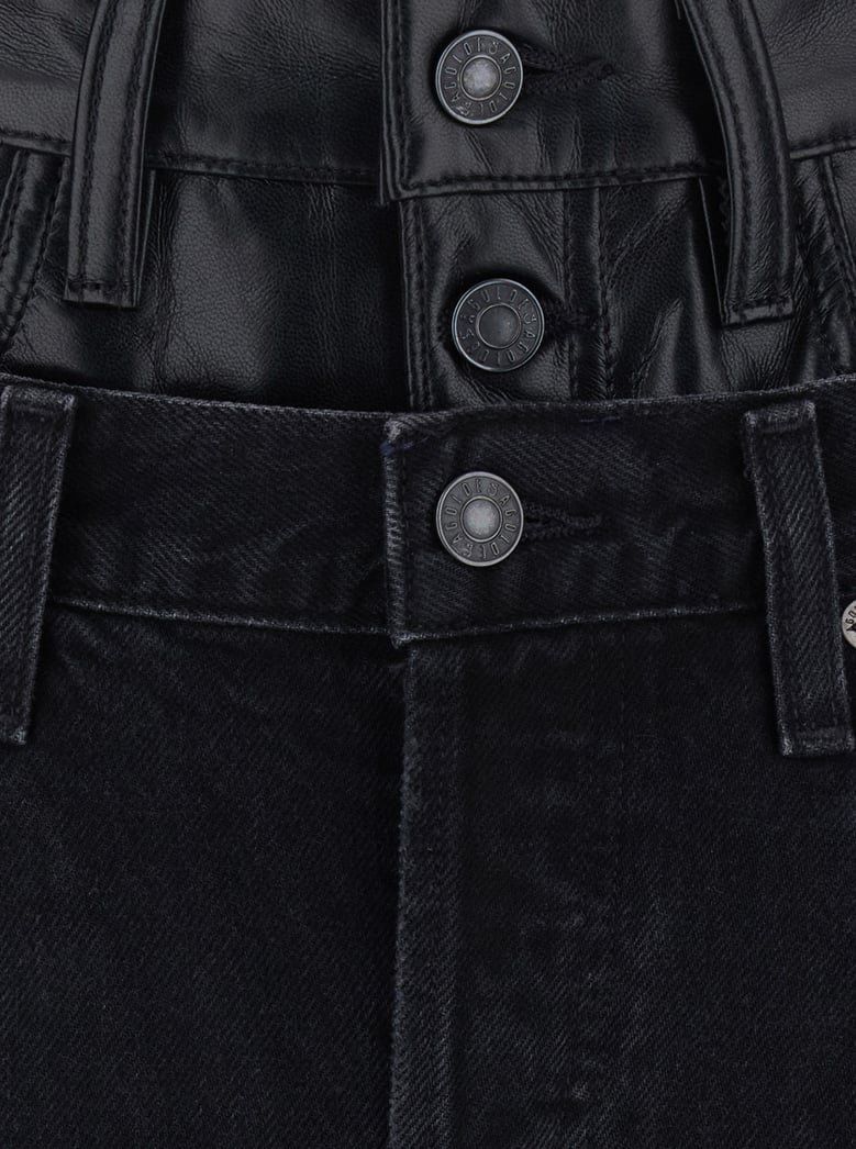jeans elson double waist black denim by Selfnex