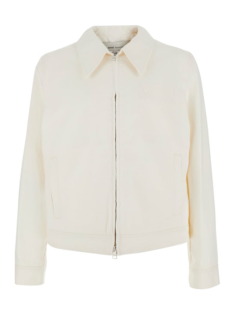 jacket tonal ami de coeur white by Selfnex