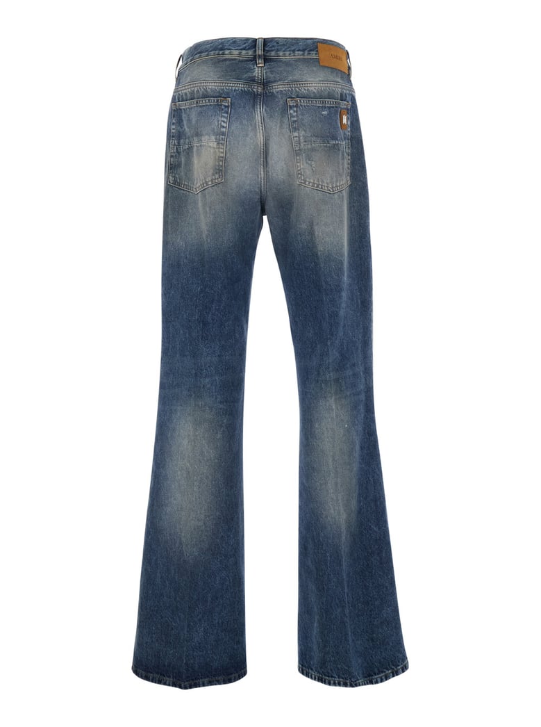 jeans with front rips, blue by Selfnex