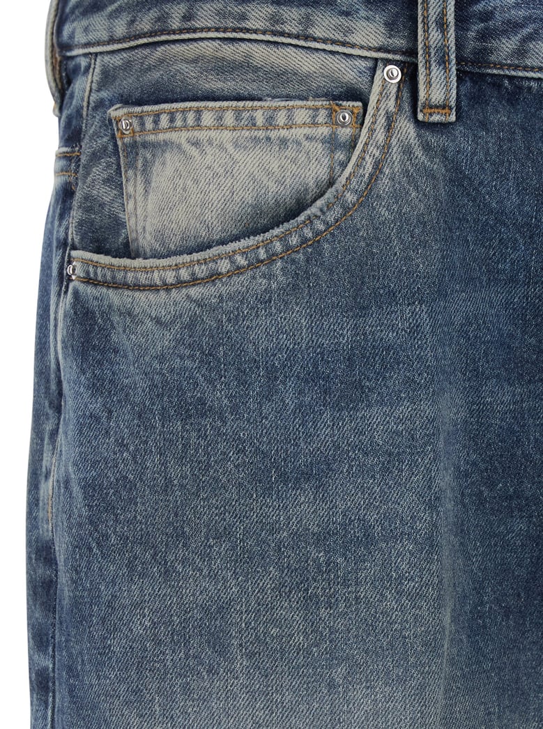 jeans with front rips, blue by Selfnex