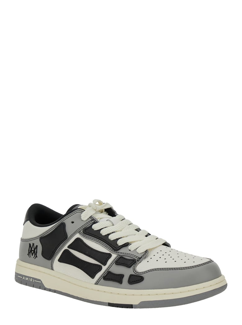 sneakers skel top low grey leather by Selfnex