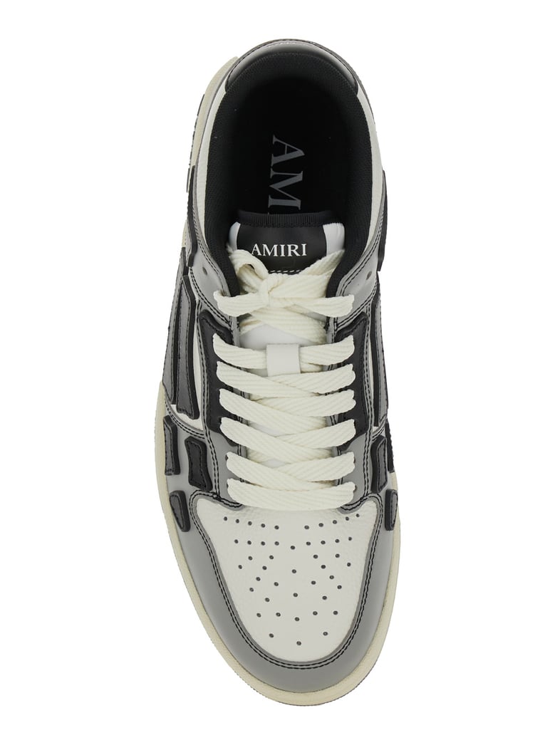 sneakers skel top low grey leather by Selfnex