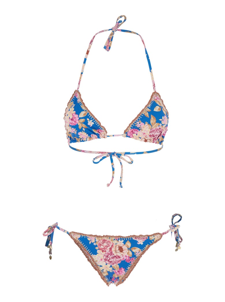 reversible bikini with crochet trim multicolour by Selfnex