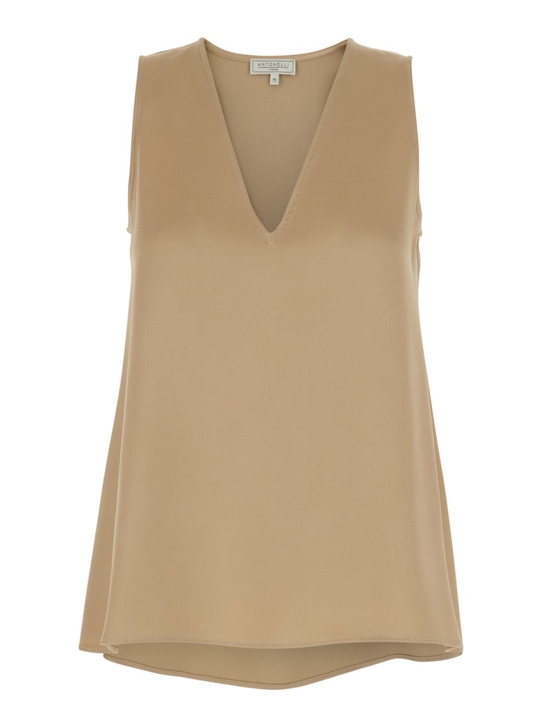sleeveless top angelica beige by Selfnex