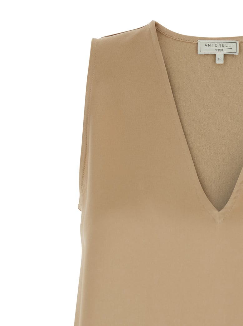 sleeveless top angelica beige by Selfnex