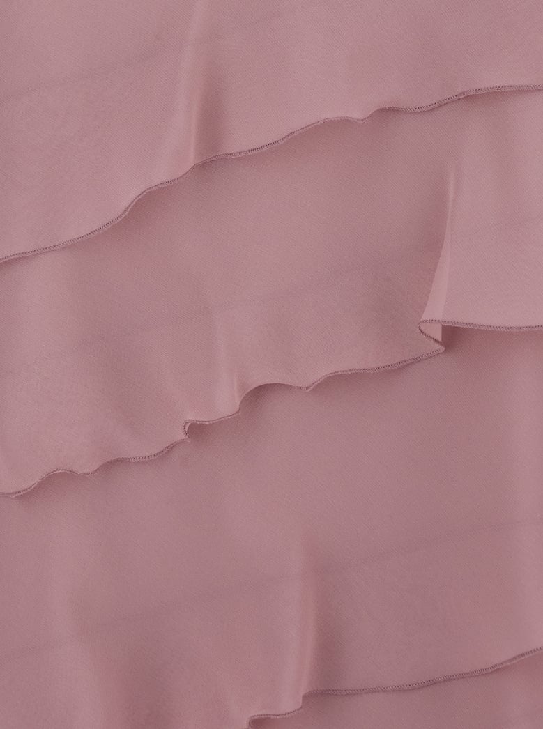 long dress marilyn silk pink by Selfnex