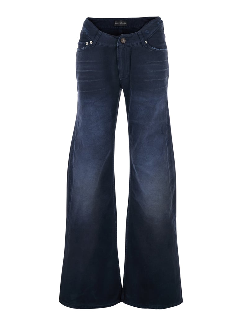 jeans five-pocket blue cotton by Selfnex