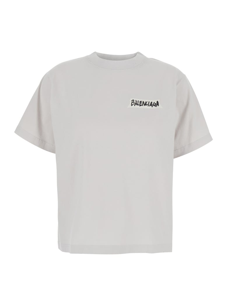 round neck t-shirt white cotton by Selfnex