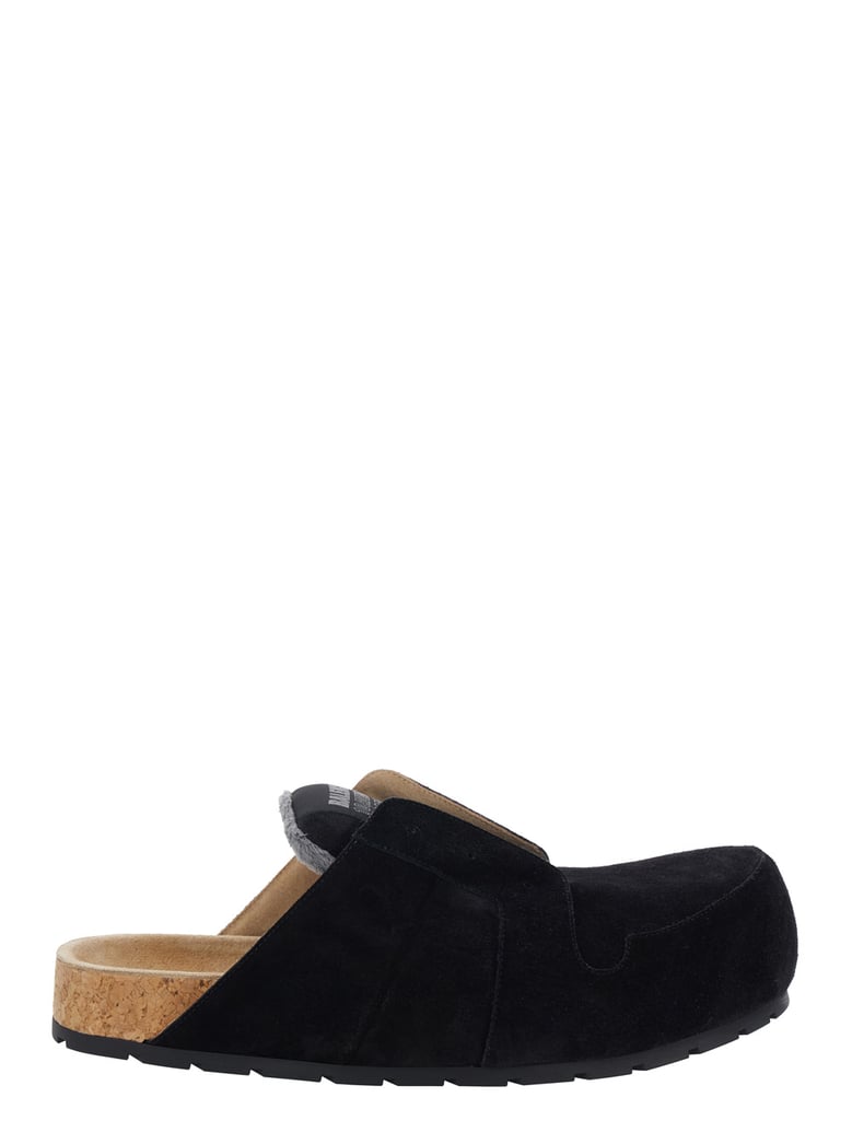 mule dumbo black suede by Selfnex