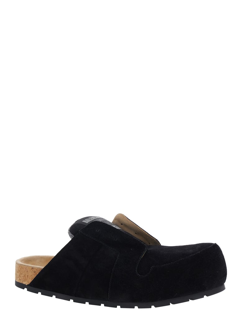 mule dumbo black suede by Selfnex
