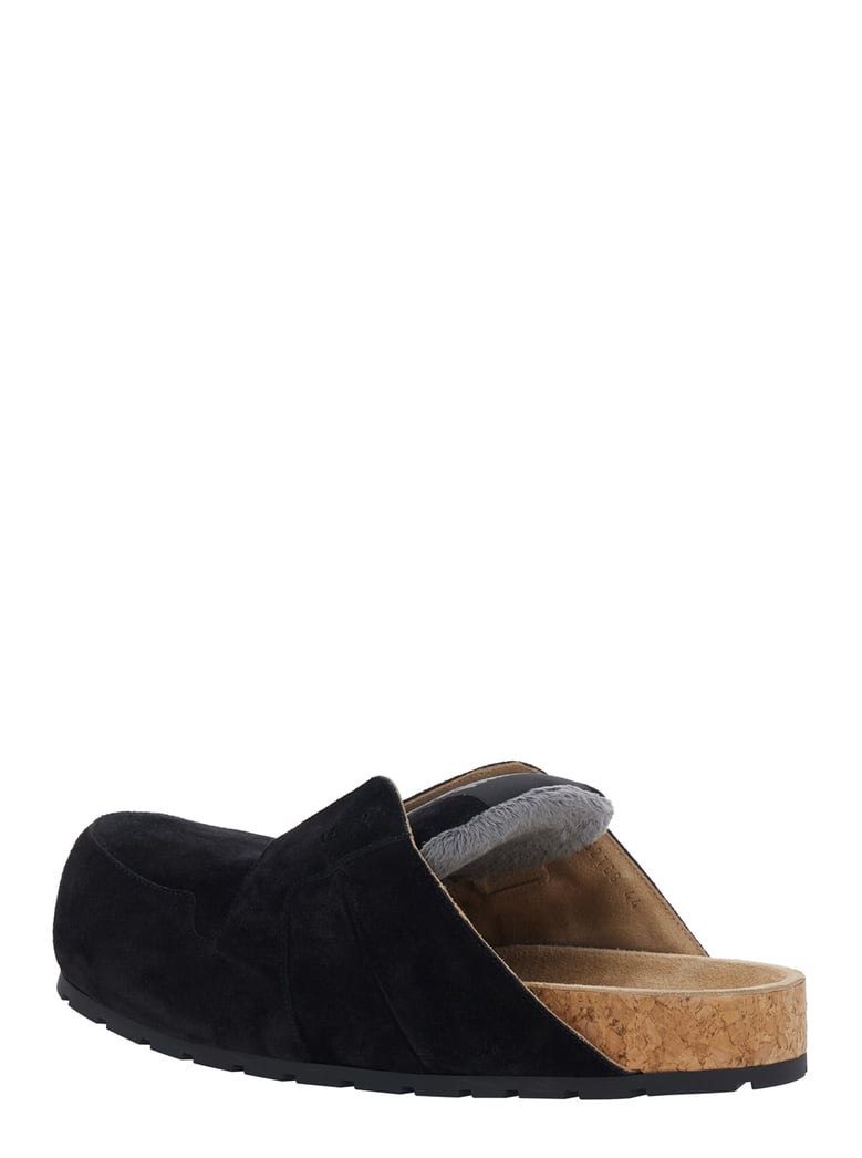 mule dumbo black suede by Selfnex