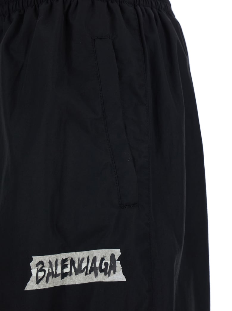 pants cotton-blend black by Selfnex