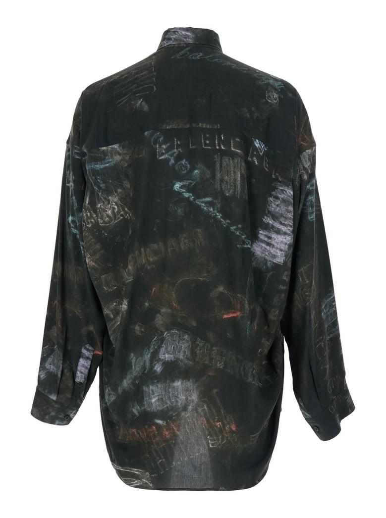 shirt with all-over print, black by Selfnex