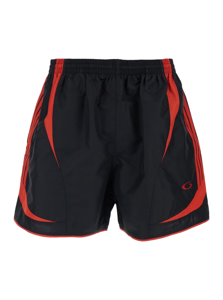 shorts in black tech fabric by Selfnex