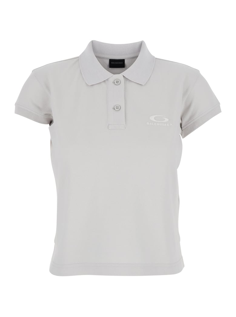 cotton polo shirt white by Selfnex