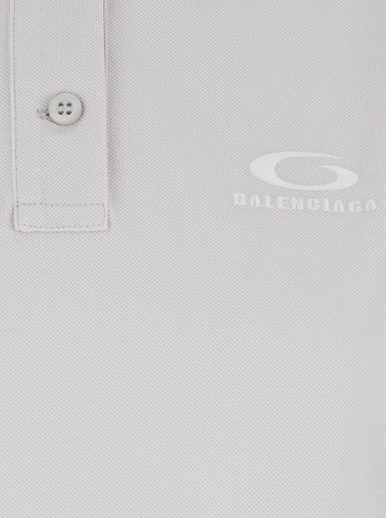 cotton polo shirt white by Selfnex