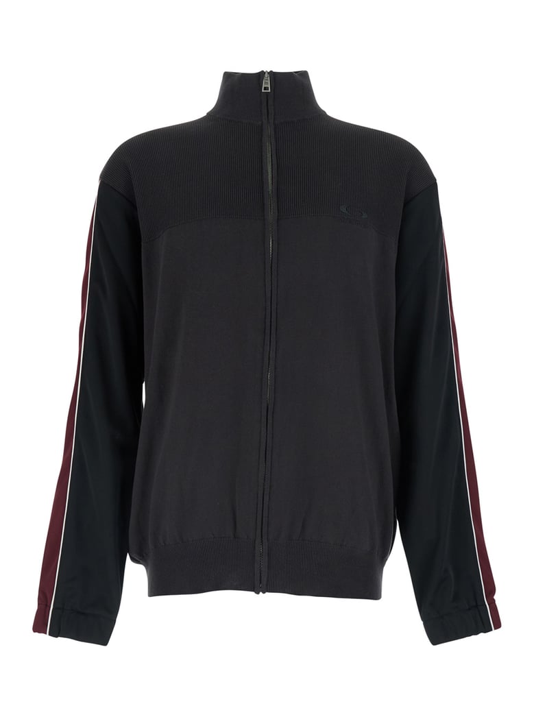 hooded sweatshirt 'cotton hybrid trucksuit' black by Selfnex