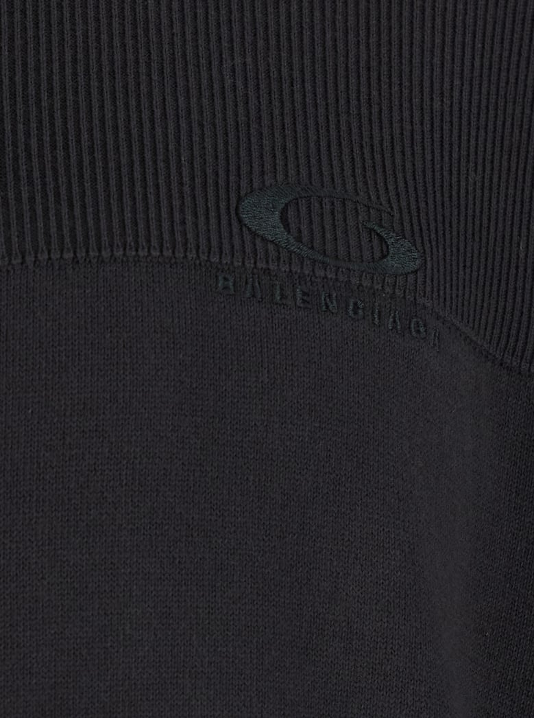 hooded sweatshirt 'cotton hybrid trucksuit' black by Selfnex