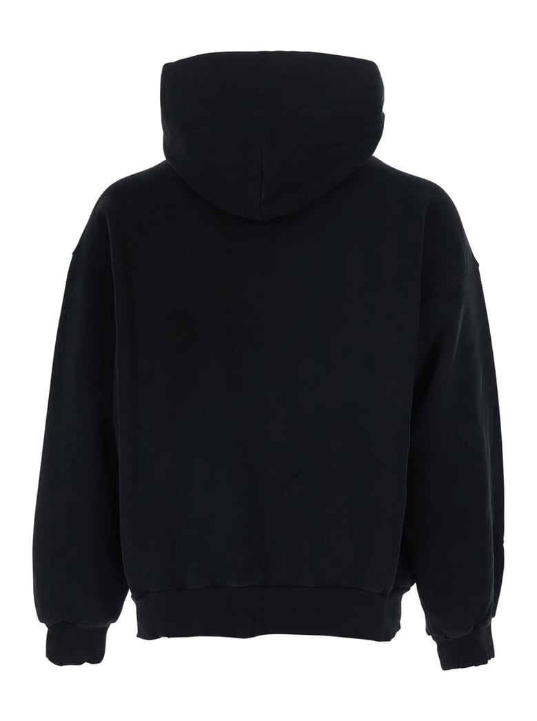 hoodie medium fit black cotton by Selfnex